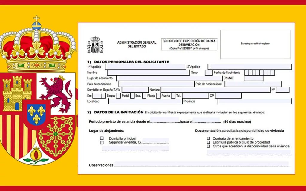 Requisitos para viajar a España con carta de invitación