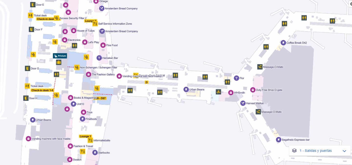 Airport Schiphol maps